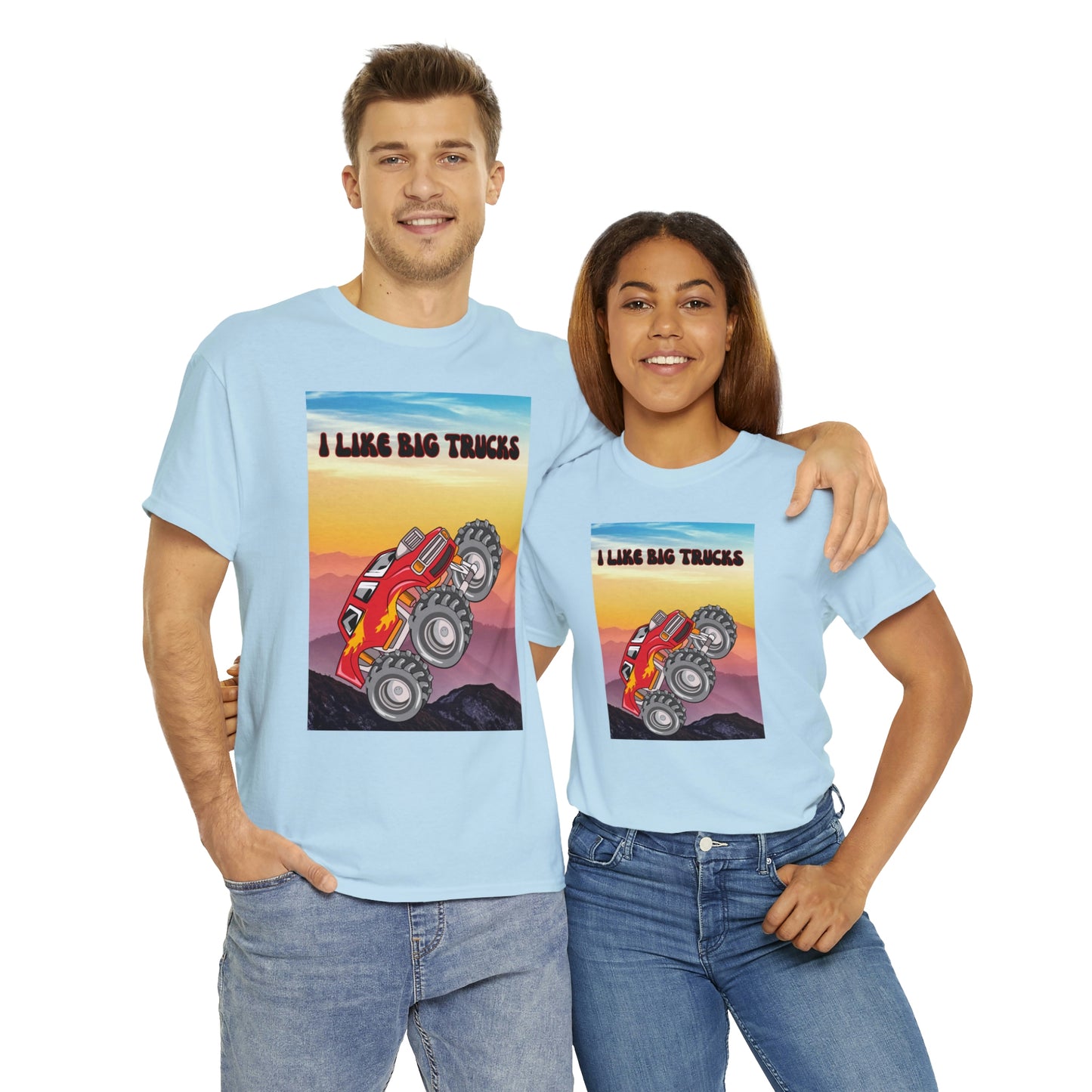 "I LIKE BIG TRUCKS" Unisex Heavy Cotton Tee
