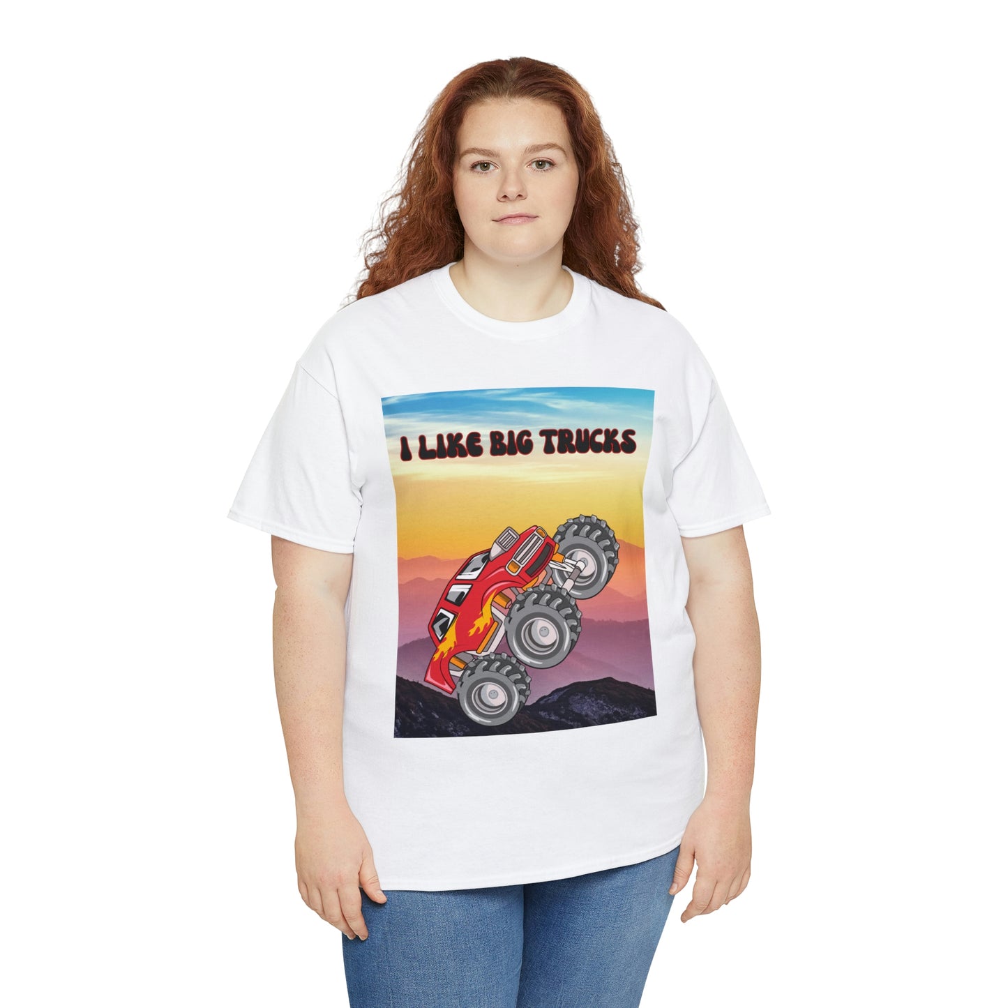 "I LIKE BIG TRUCKS" Unisex Heavy Cotton Tee