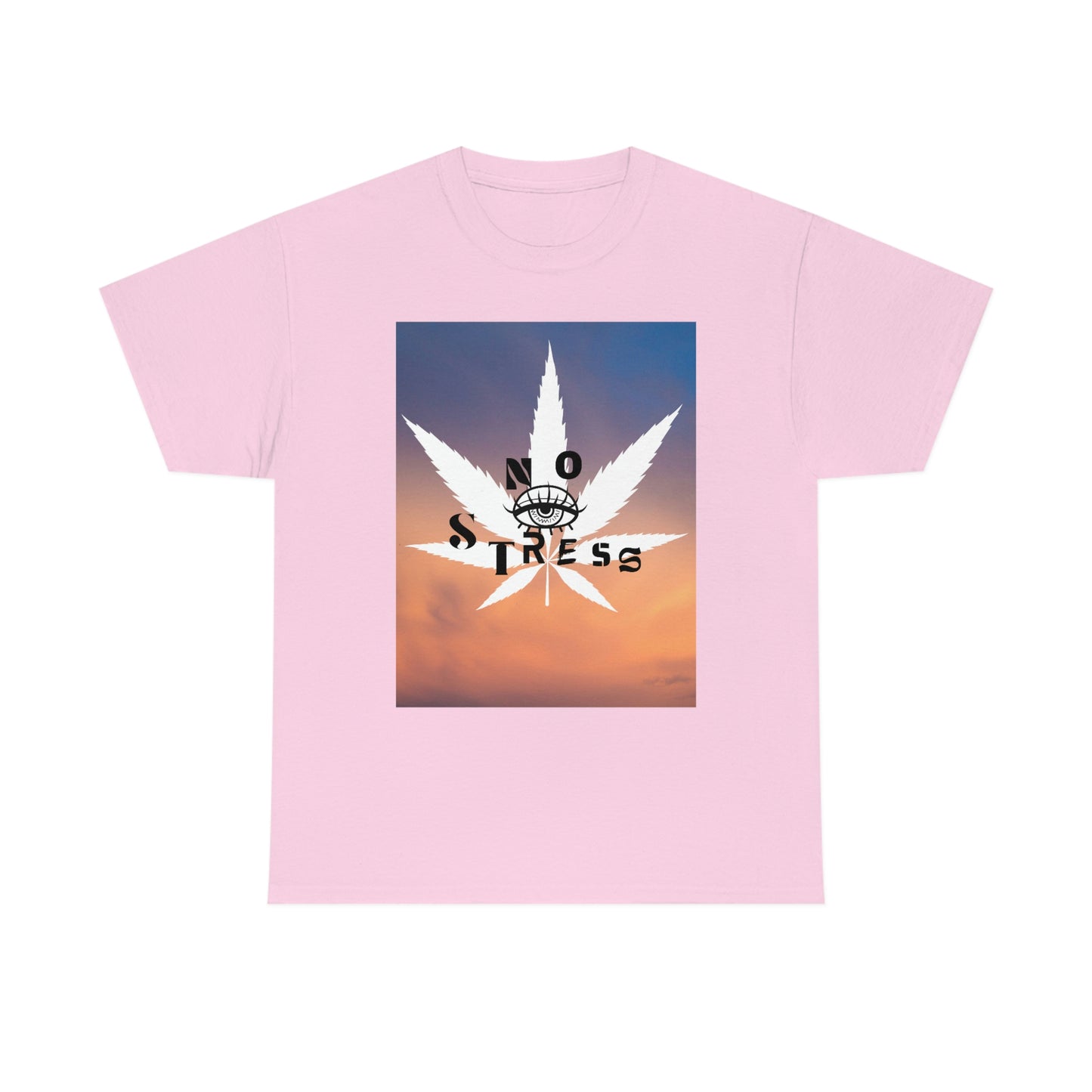 "No Stress Weed Leaf" Unisex Heavy Cotton Tee