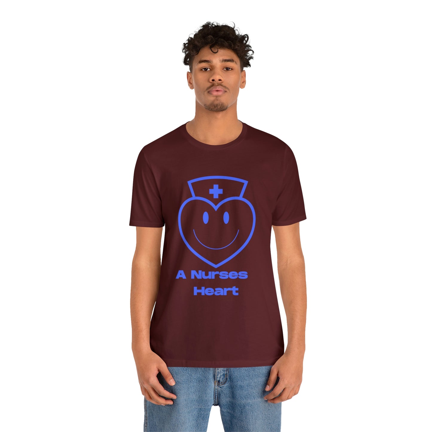 "A Nurses Heart" - Unisex Jersey Short Sleeve Tee