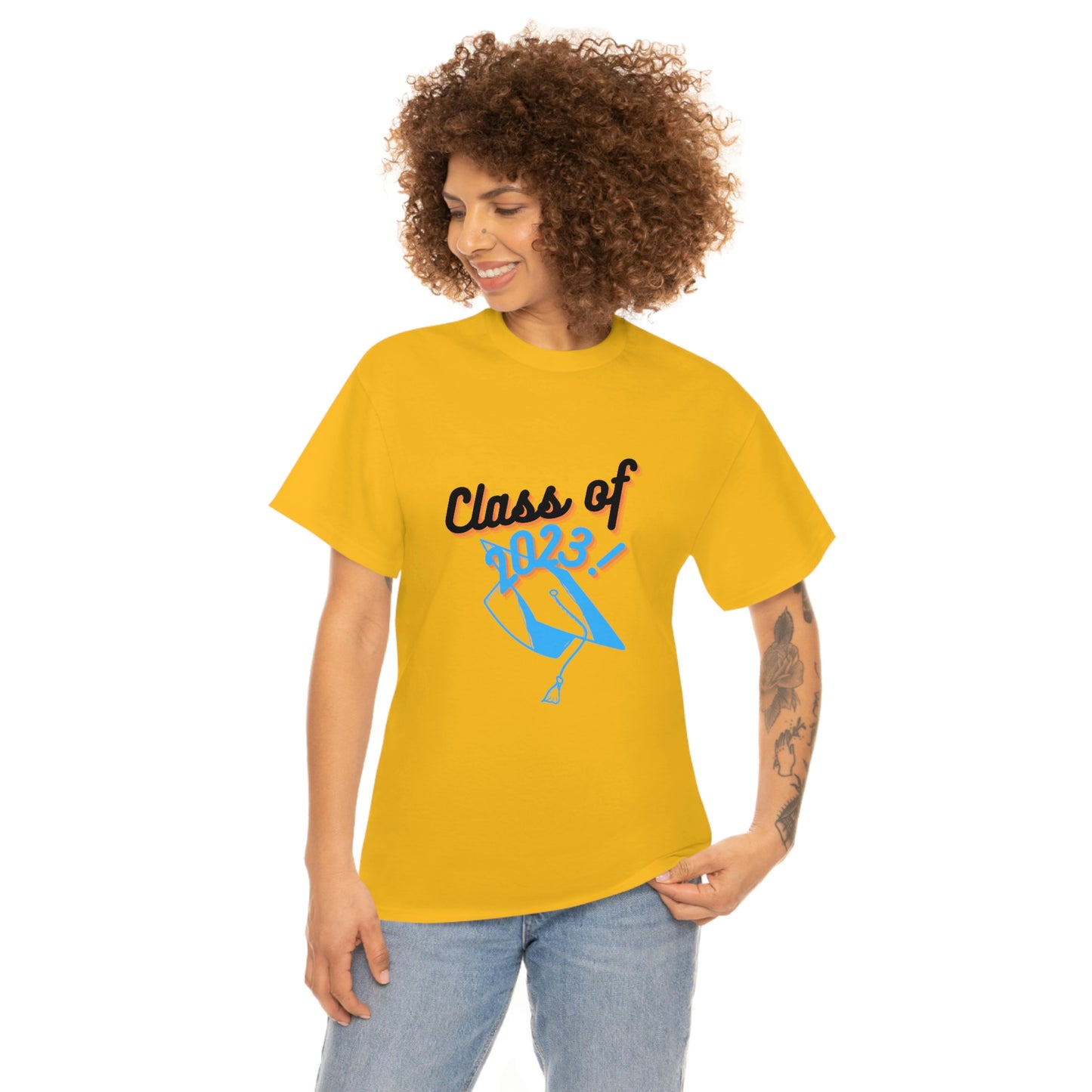 "Class of 2023 Graduation Cap": 2023 Graduate:  Unisex Heavy Cotton Tee