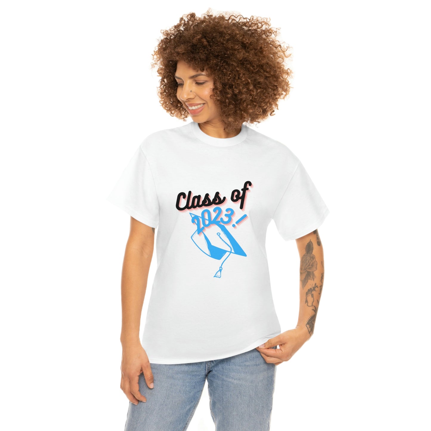 "Class of 2023 Graduation Cap": 2023 Graduate:  Unisex Heavy Cotton Tee