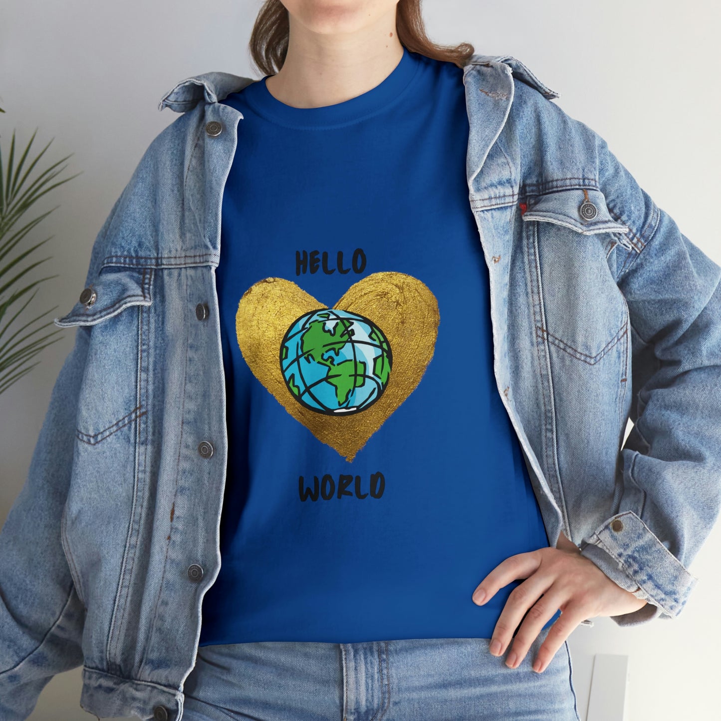 "Hello World" Unisex Heavy Cotton Tee