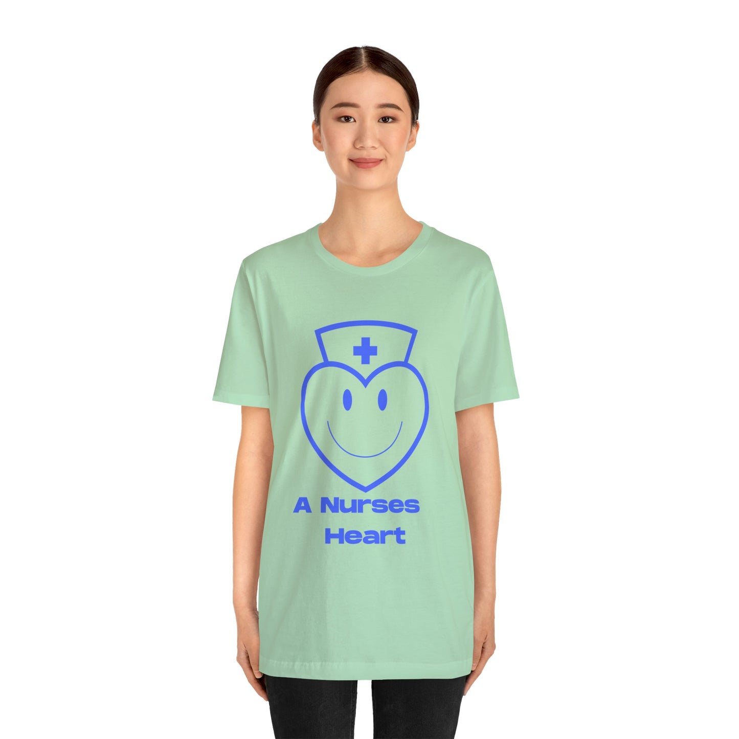 "A Nurses Heart" - Unisex Jersey Short Sleeve Tee