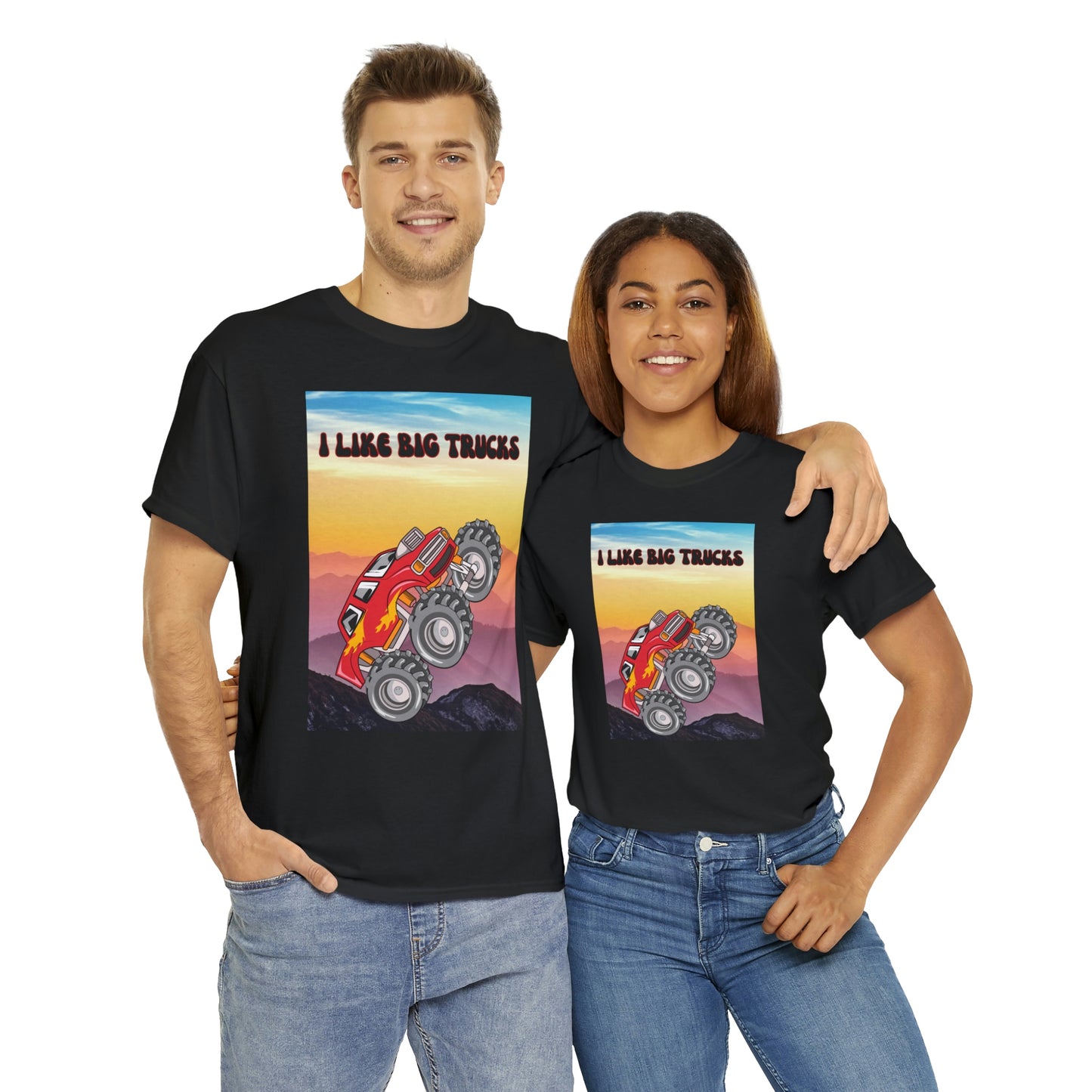 "I LIKE BIG TRUCKS" Unisex Heavy Cotton Tee