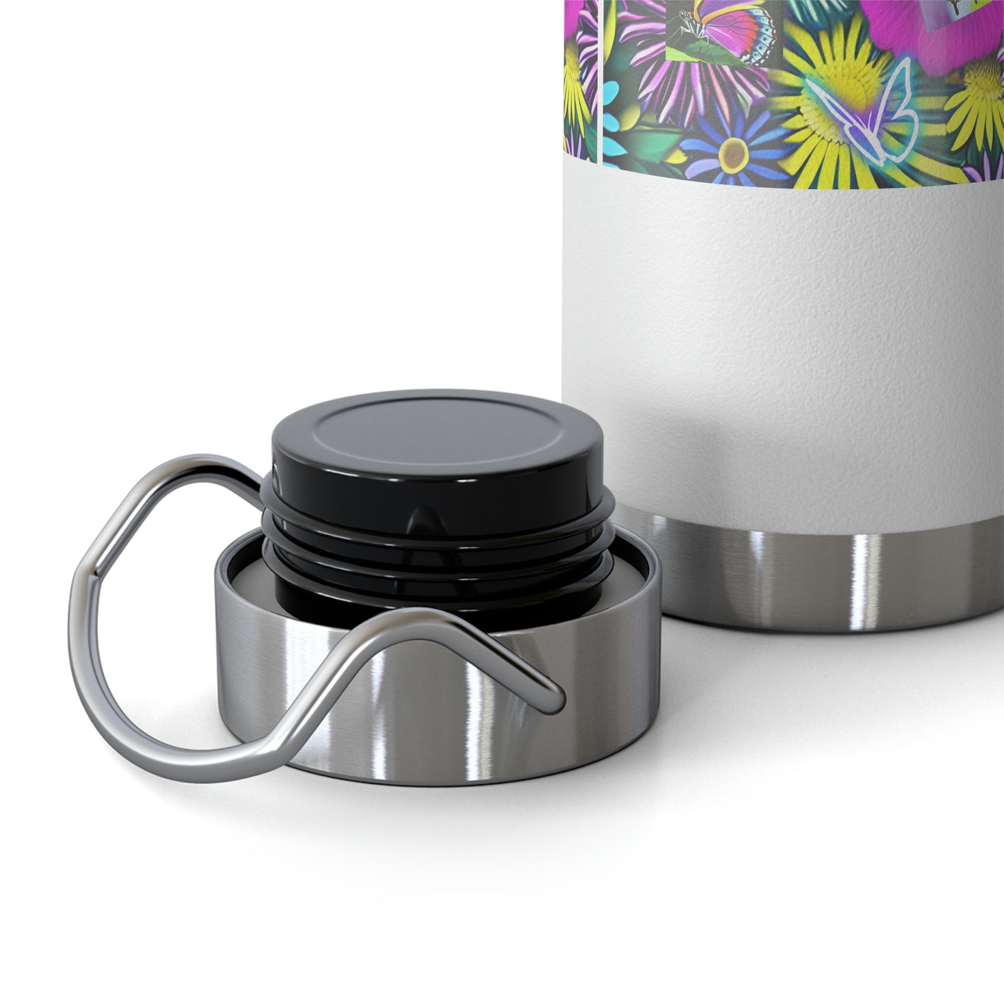 "Butterfly Garden" - Copper Vacuum Insulated Bottle, 22oz