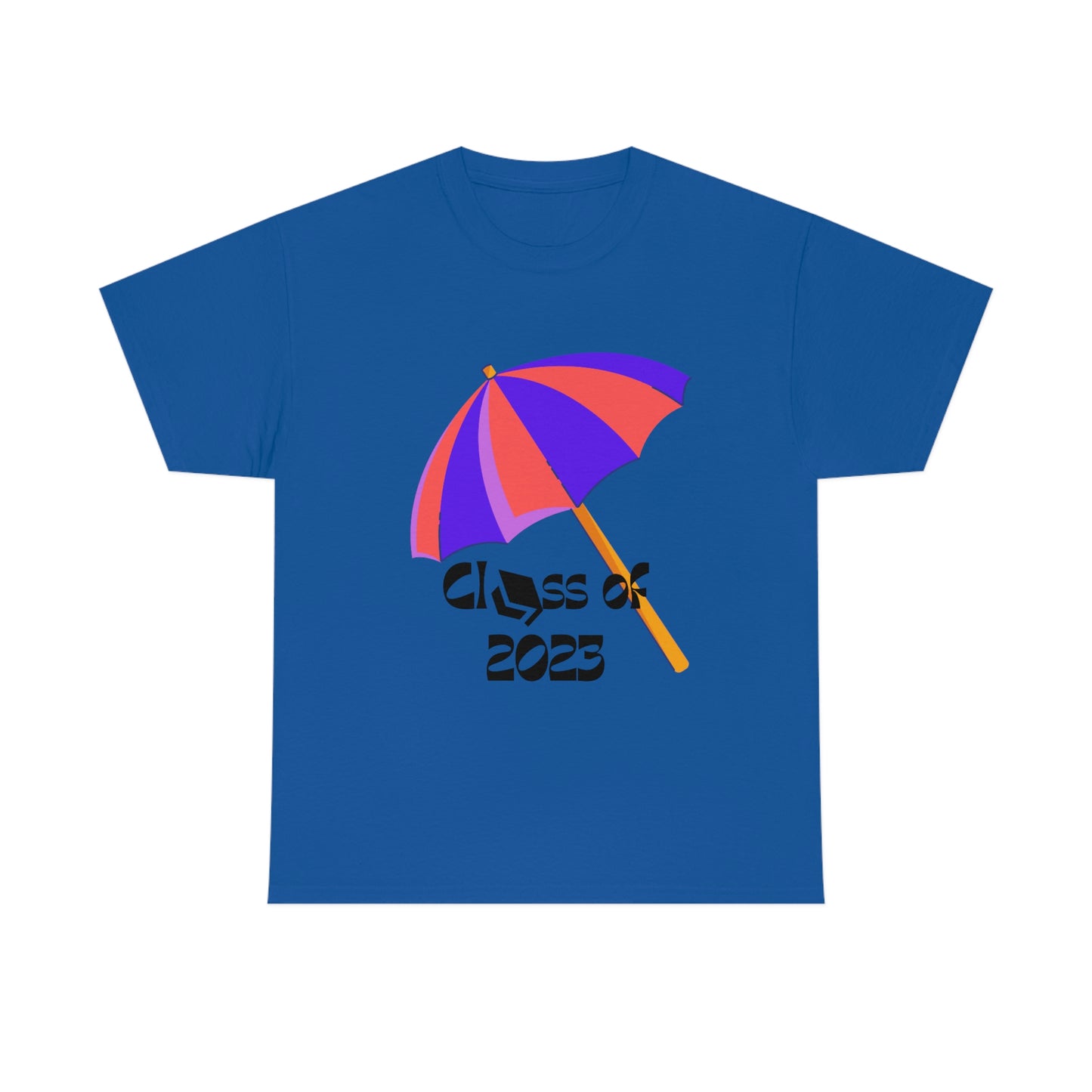 "Beach Umbrella 2023 Graduate" Unisex Heavy Cotton Tee