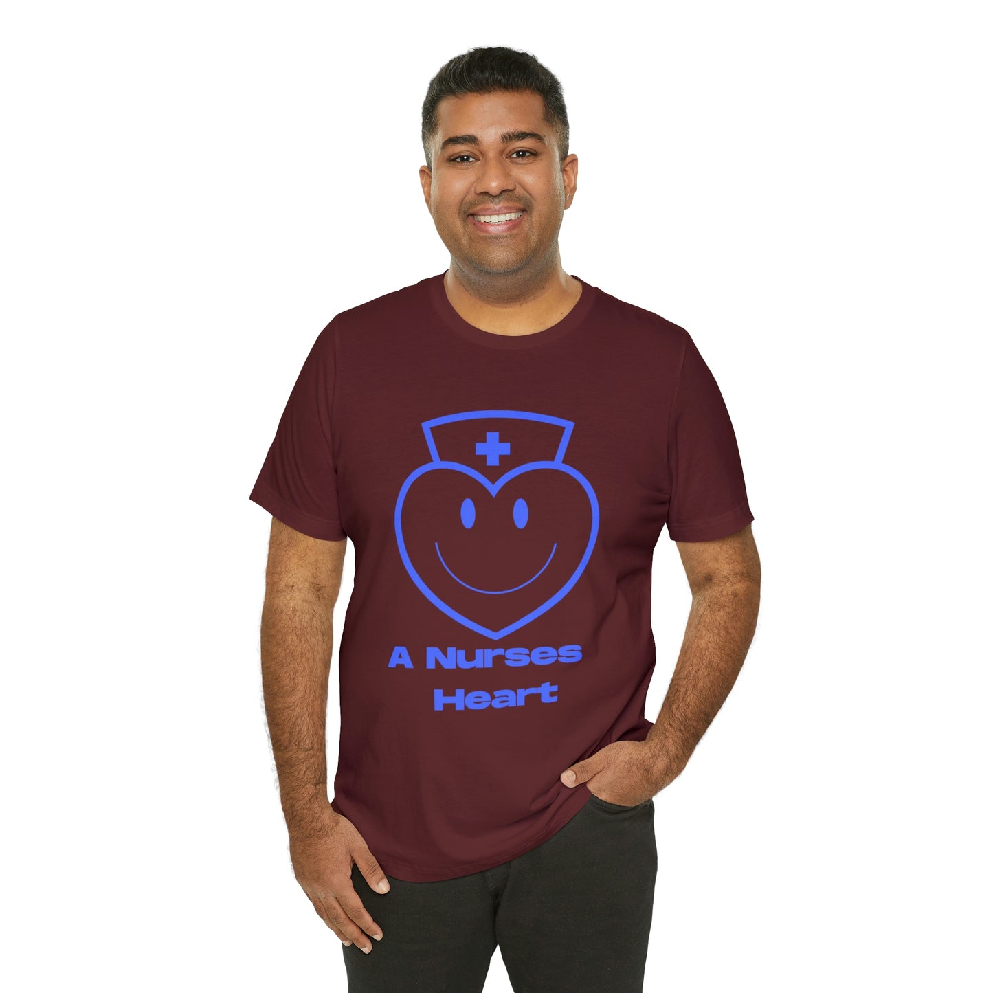 "A Nurses Heart" - Unisex Jersey Short Sleeve Tee