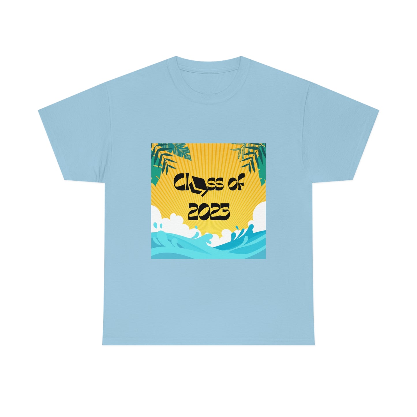 "Class of 2023 Palm Leaf" Unisex Heavy Cotton Tee
