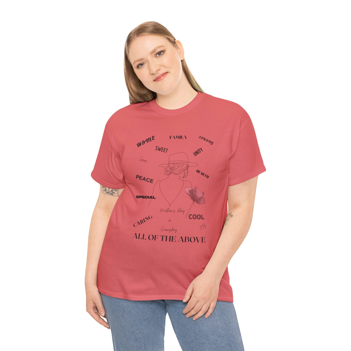 "MOM ALL OF THE ABOVE" Unisex Heavy Cotton Tee