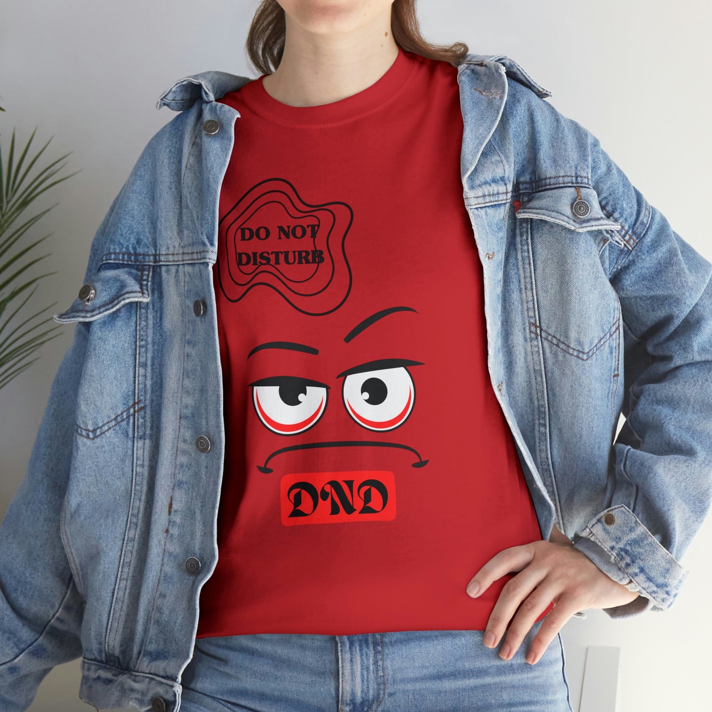 "DO NOT DISTURB" Unisex Heavy Cotton Tee