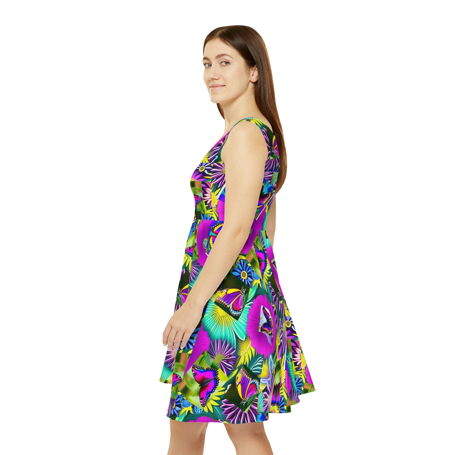'BUTTERFLY GARDEN" Women's Skater Dress