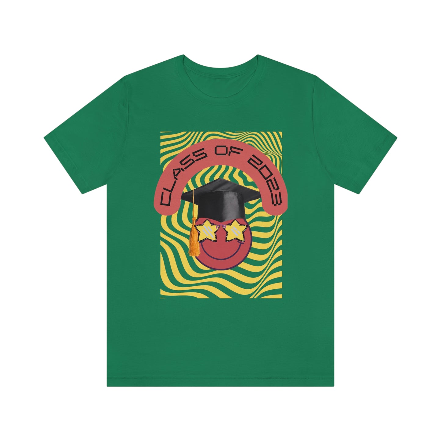 "Starry Eyed 2023 Smiley Graduate" Unisex Jersey Short Sleeve Tee