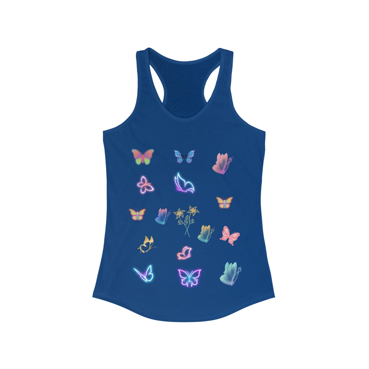 Glowing Butterflies Women's Ideal Racerback Tank