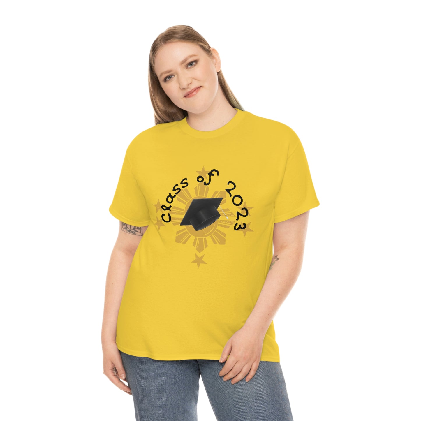 "Class of 2023 Cap on  Splash" 2023 Graduate:  Unisex Heavy Cotton Tee