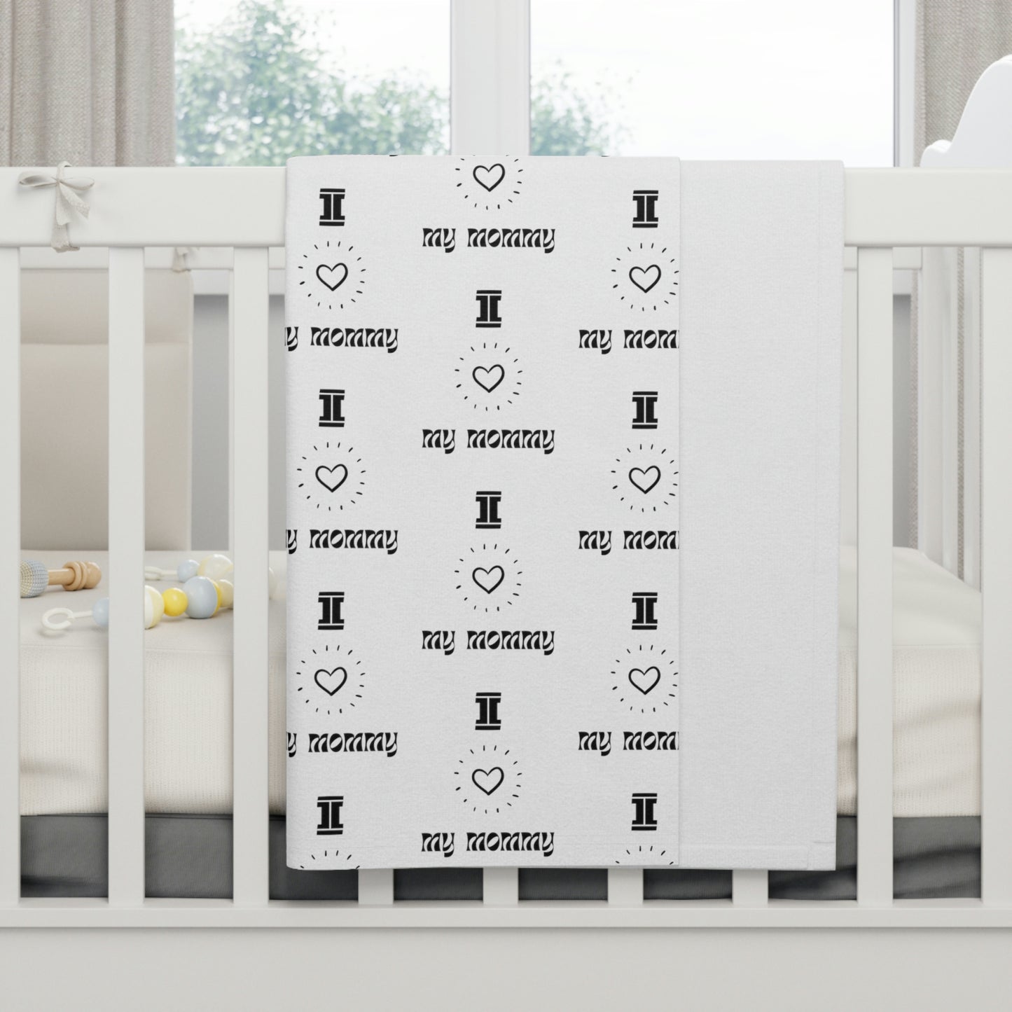 "I Love My Mommy" Soft Fleece Baby Blanket