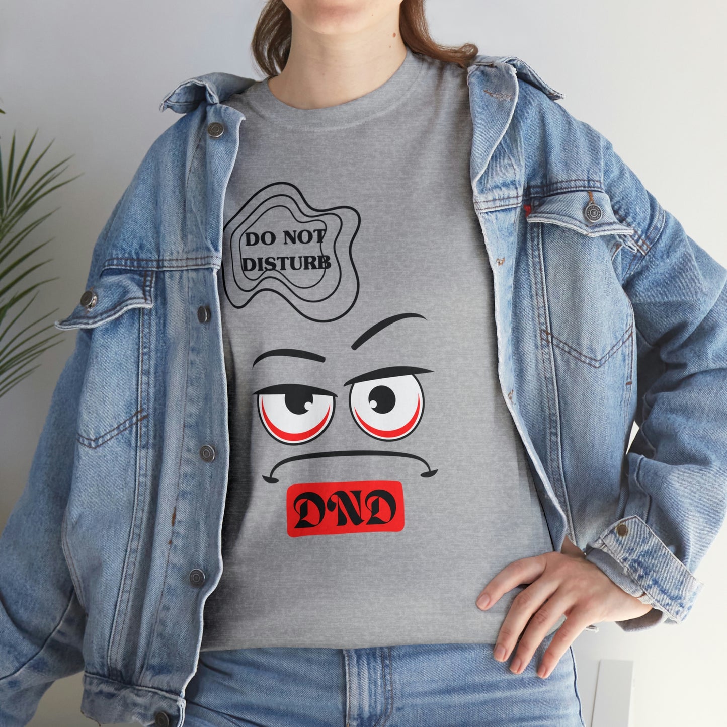 "DO NOT DISTURB" Unisex Heavy Cotton Tee