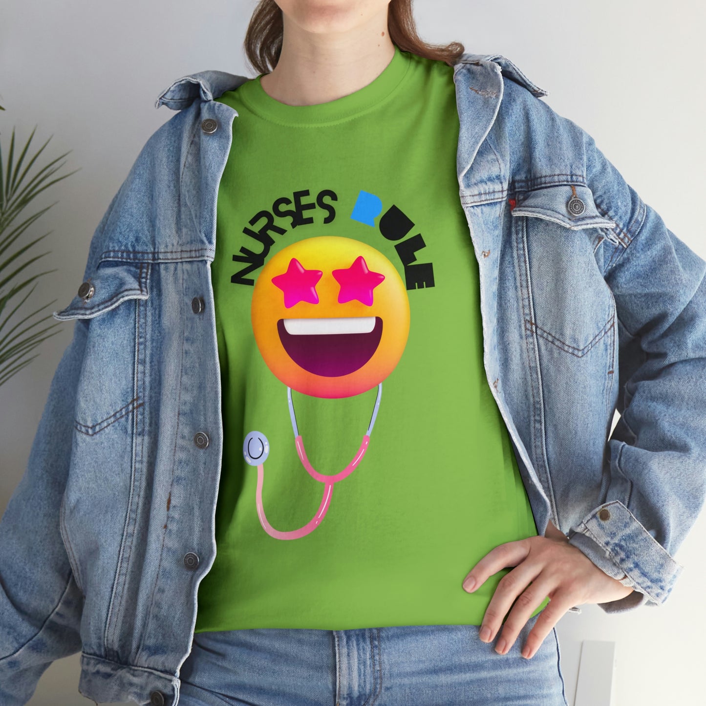 "Nurses Rule" - Unisex Heavy Cotton Tee