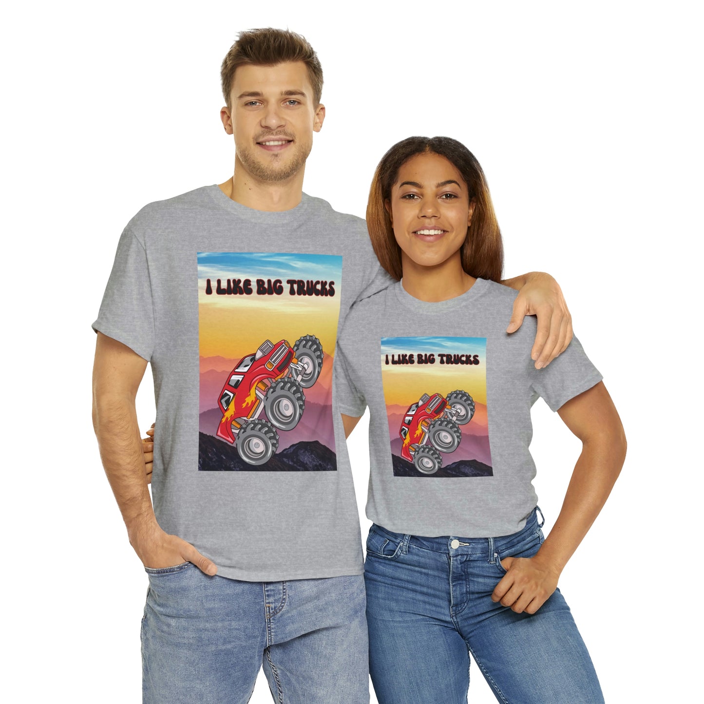 "I LIKE BIG TRUCKS" Unisex Heavy Cotton Tee