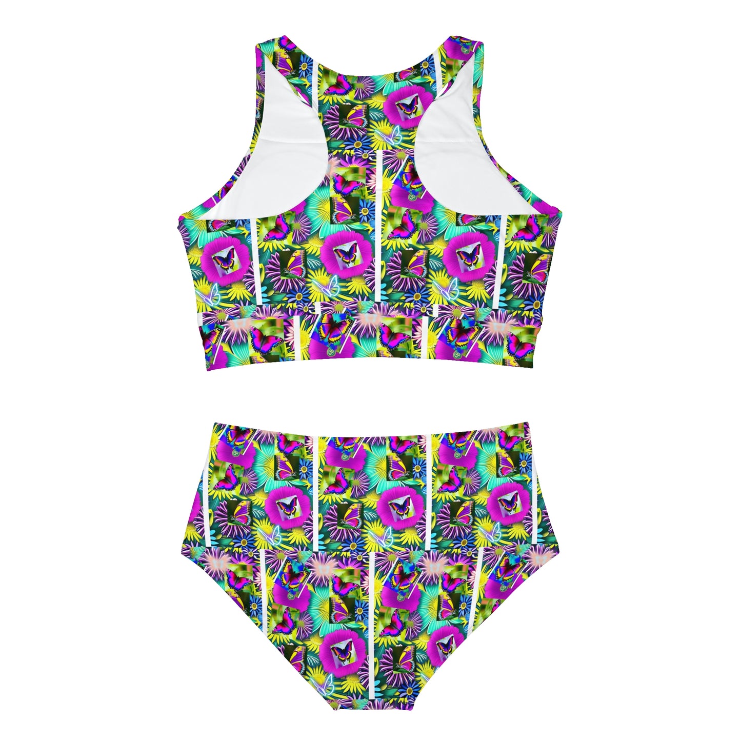 "Butterfly Garden" - Sporty Bikini Set