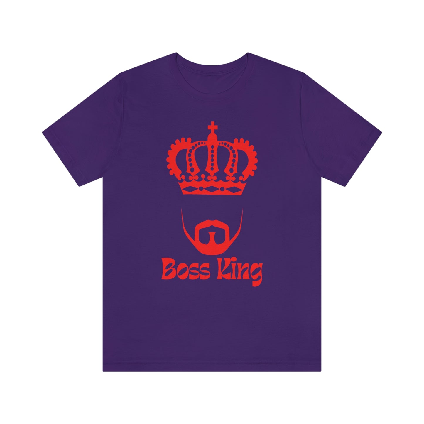 "Red Print - Boss King" - Unisex Jersey Short Sleeve Tee
