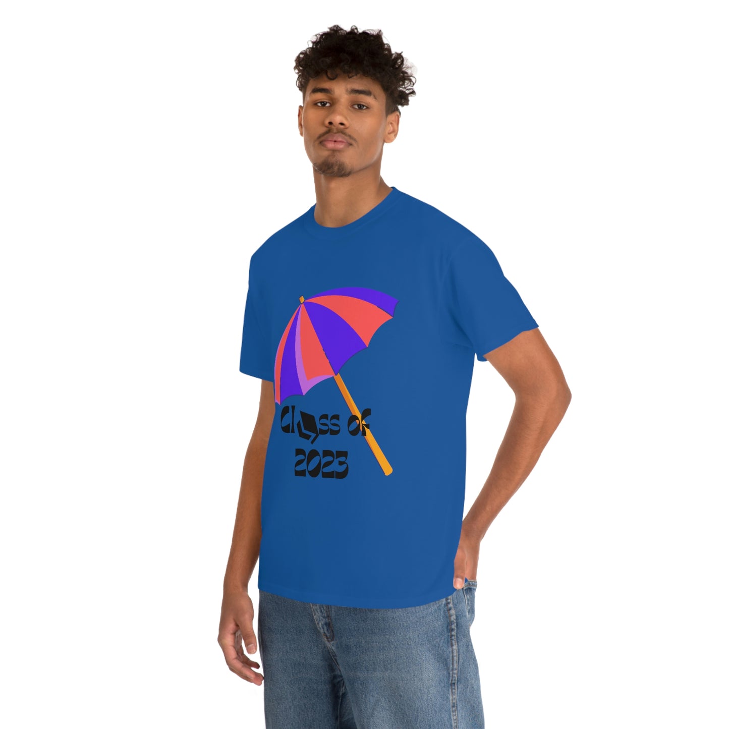 "Beach Umbrella 2023 Graduate" Unisex Heavy Cotton Tee