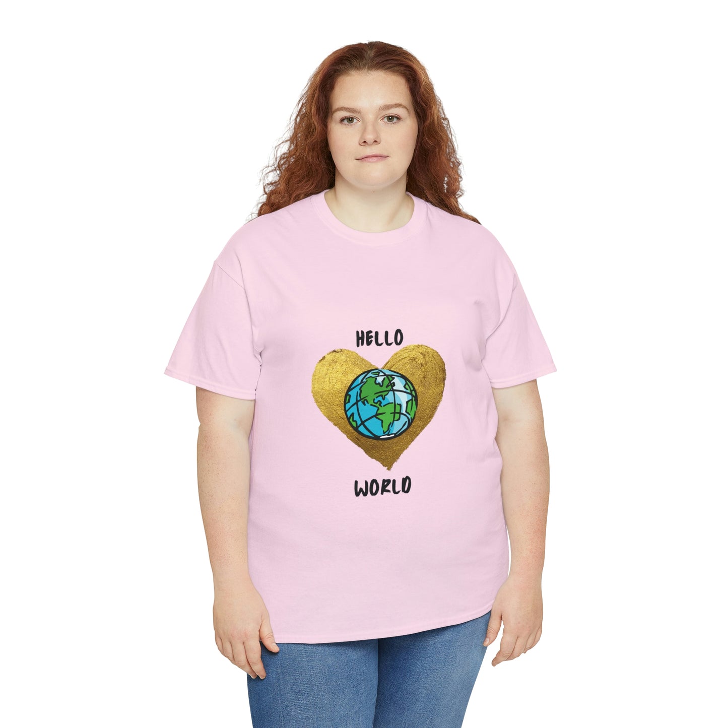 "Hello World" Unisex Heavy Cotton Tee