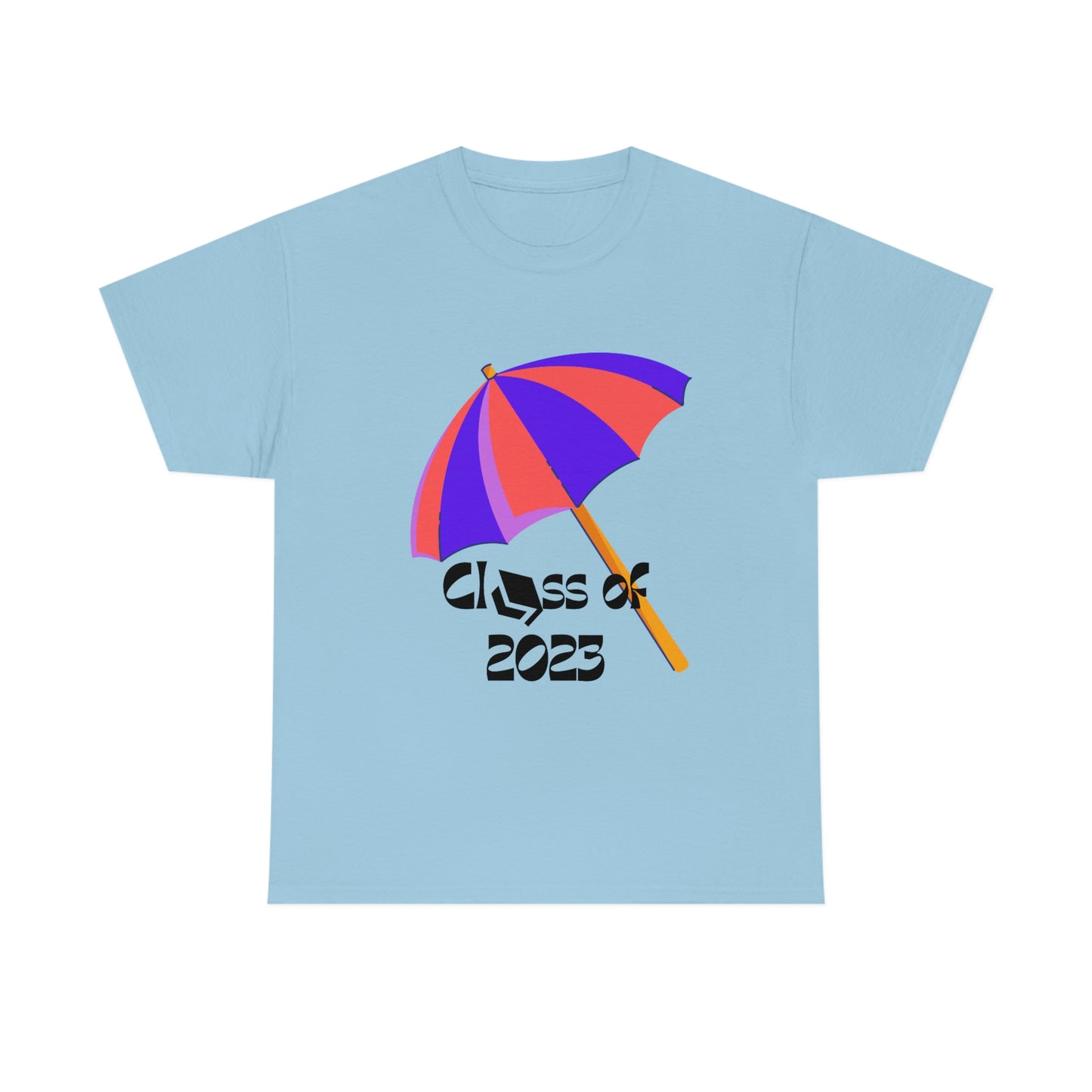 "Beach Umbrella 2023 Graduate" Unisex Heavy Cotton Tee