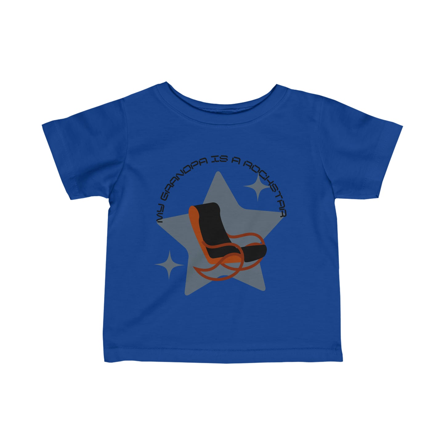 "My Grandpa is a Rockstar" - Infant Fine Jersey Tee
