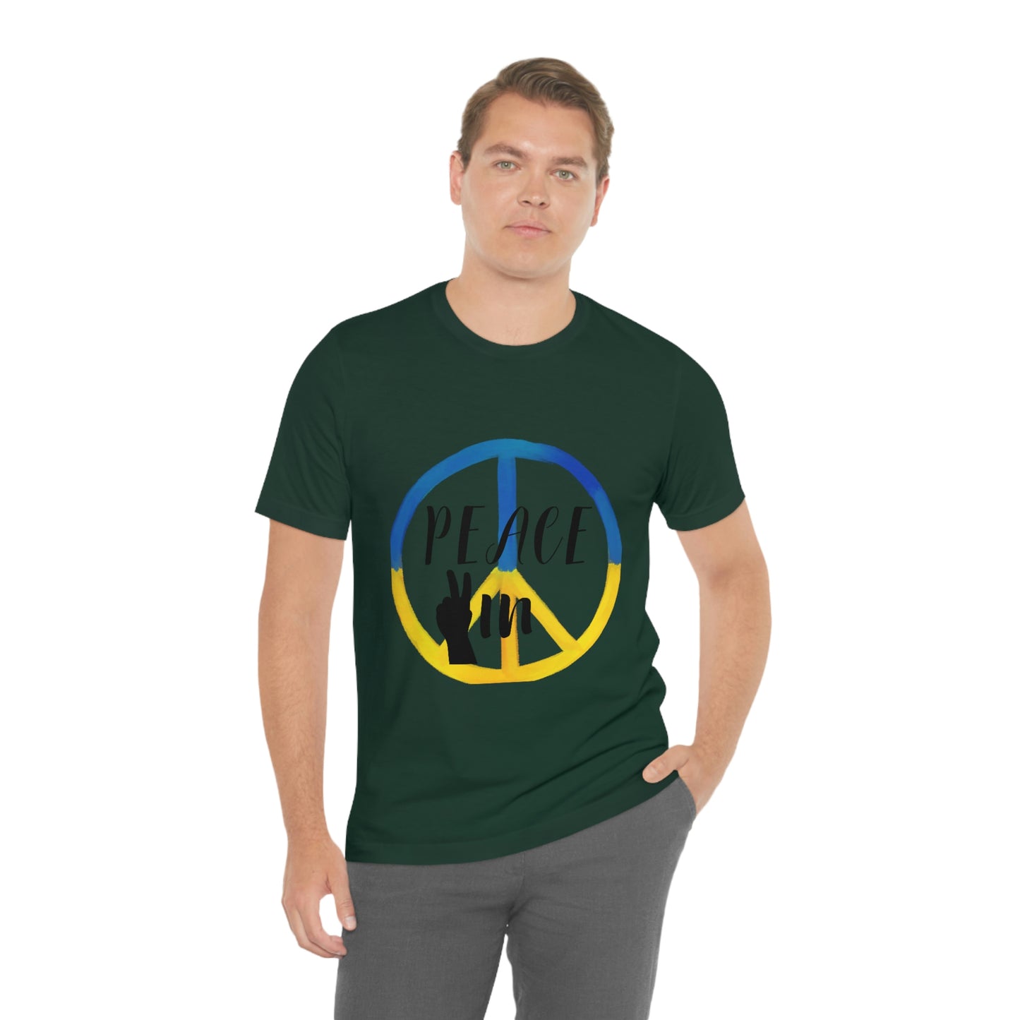 "Peace In" Unisex Jersey Short Sleeve Tee