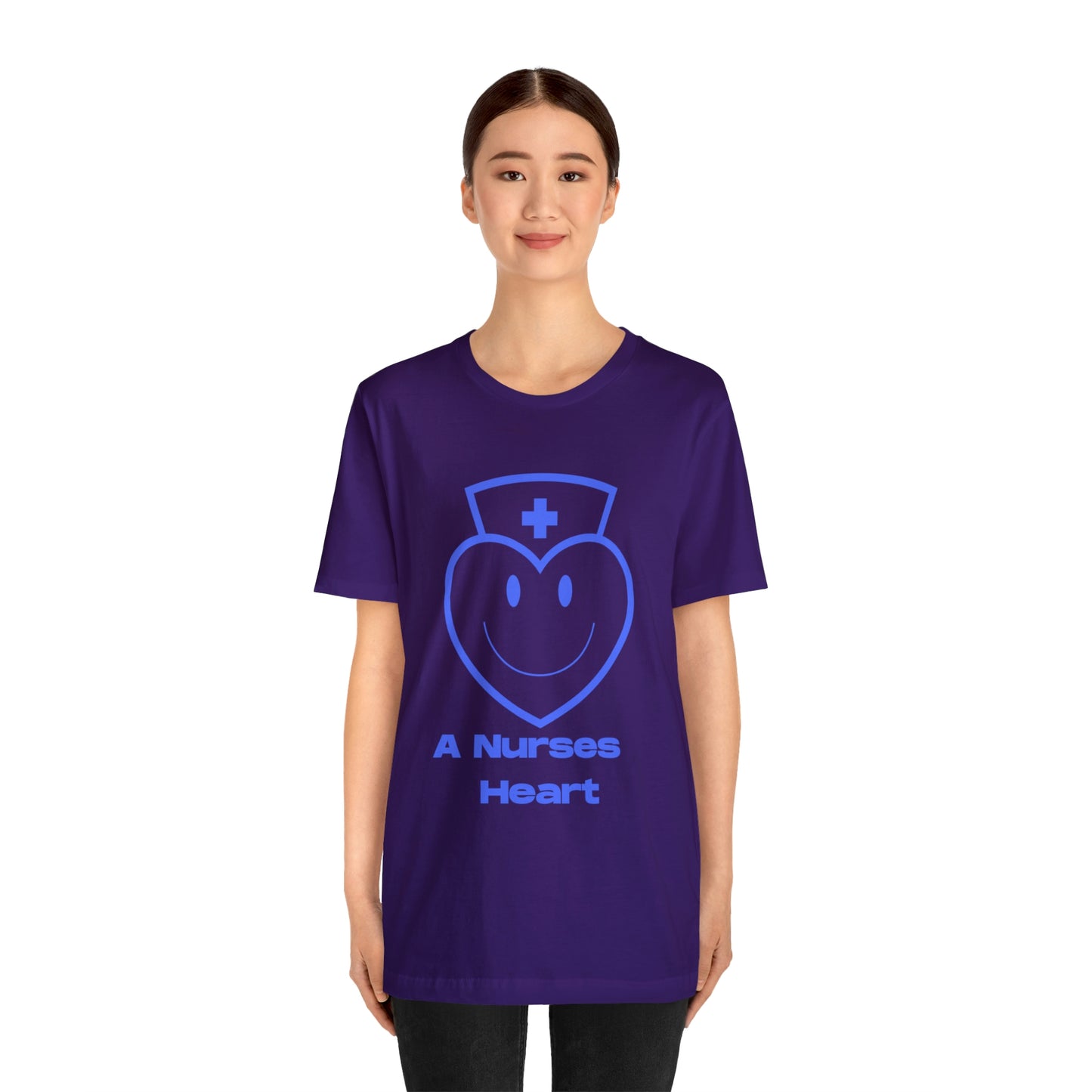 "A Nurses Heart" - Unisex Jersey Short Sleeve Tee