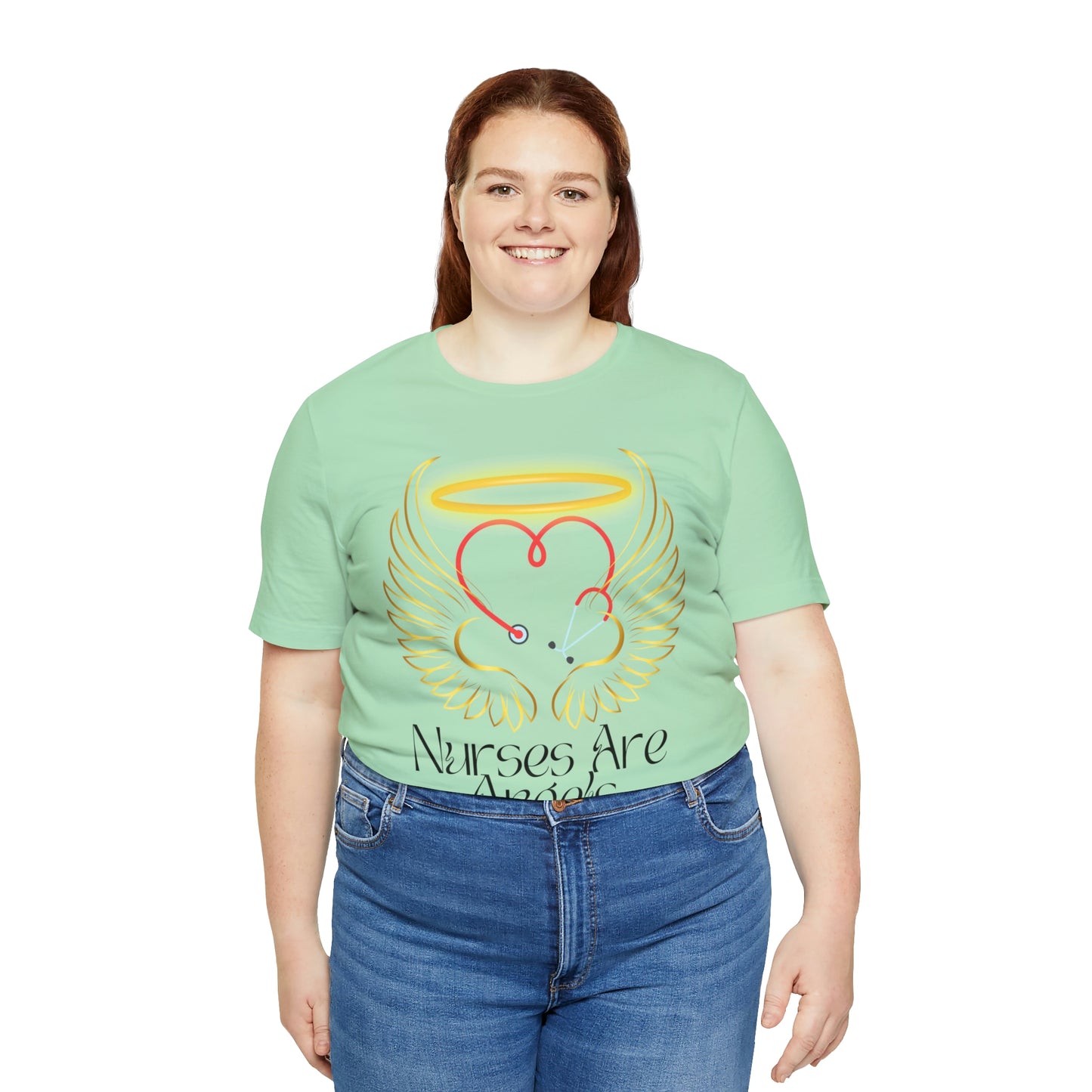 "Nurses Are Angels" - Unisex Jersey Short Sleeve Tee