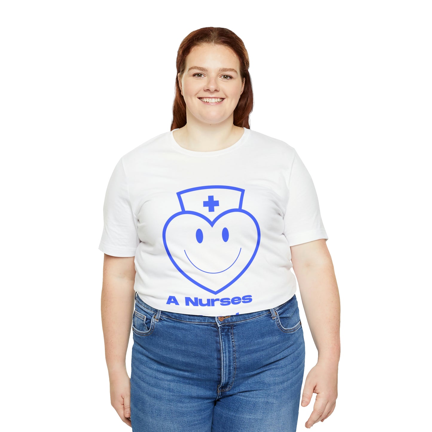 "A Nurses Heart" - Unisex Jersey Short Sleeve Tee