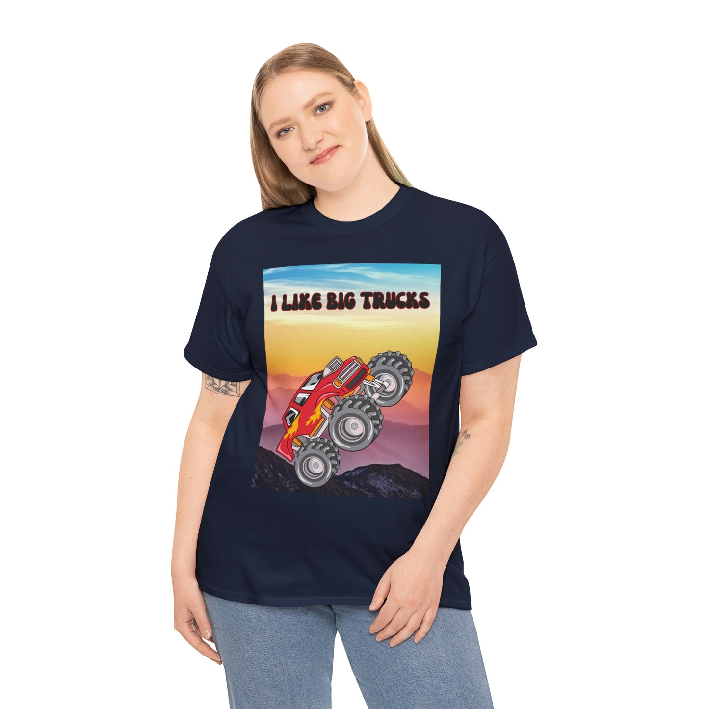 "I LIKE BIG TRUCKS" Unisex Heavy Cotton Tee