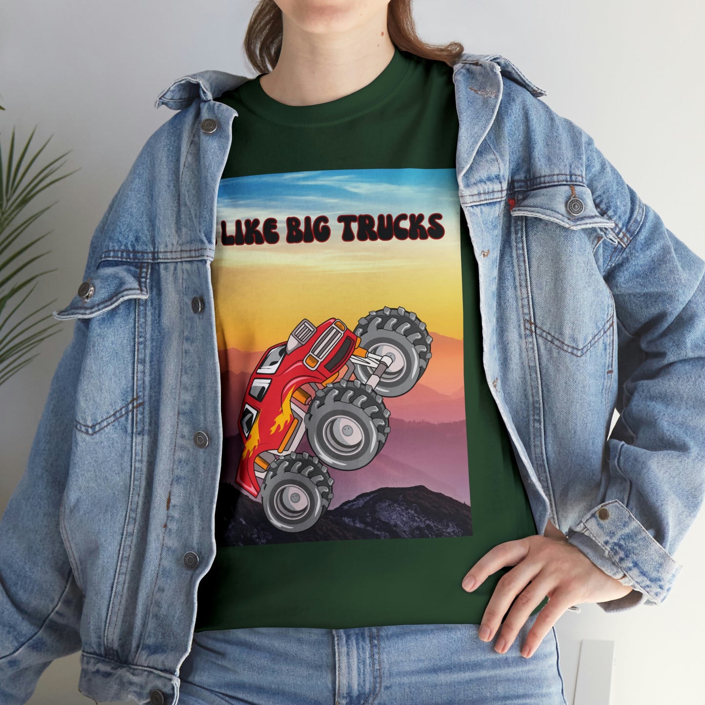 "I LIKE BIG TRUCKS" Unisex Heavy Cotton Tee