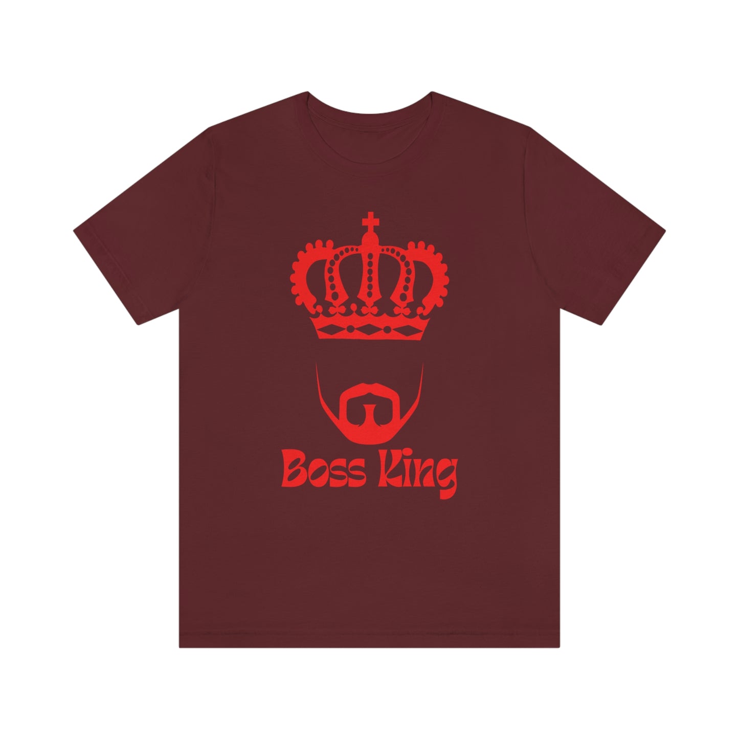 "Red Print - Boss King" - Unisex Jersey Short Sleeve Tee