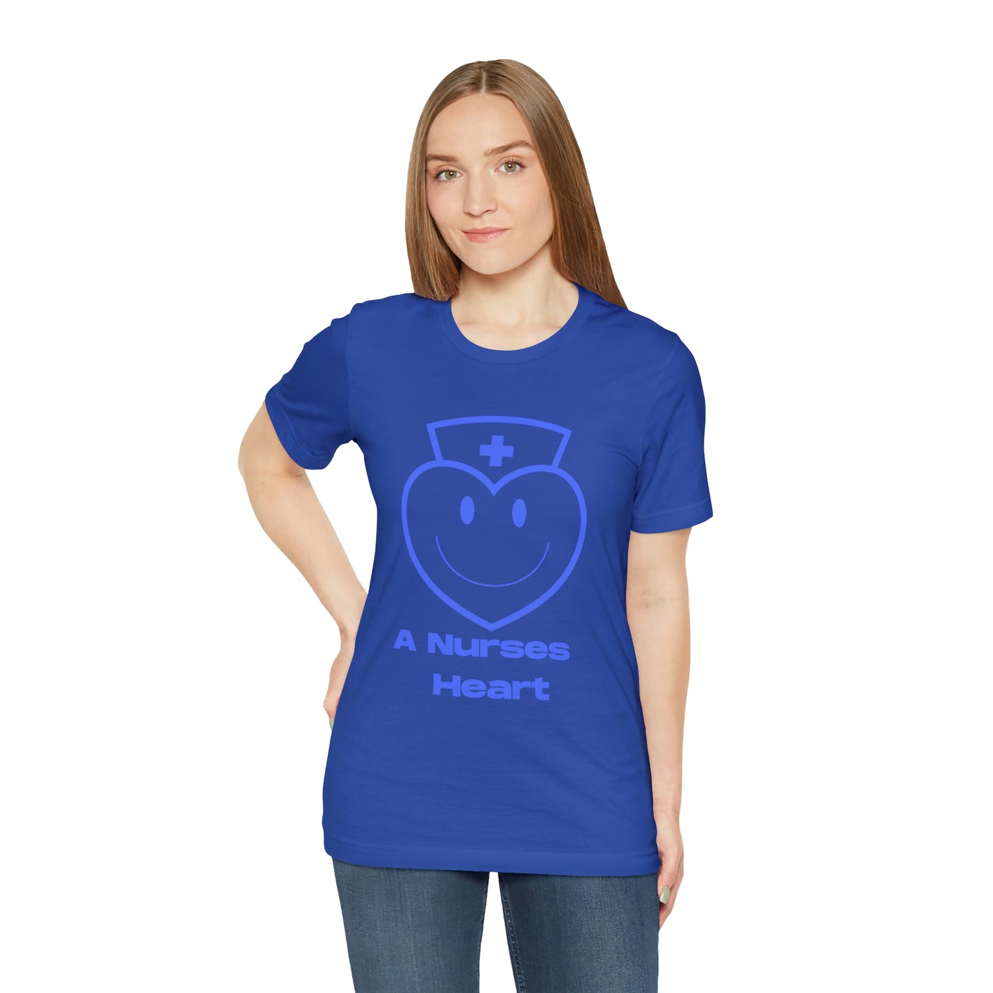 "A Nurses Heart" - Unisex Jersey Short Sleeve Tee
