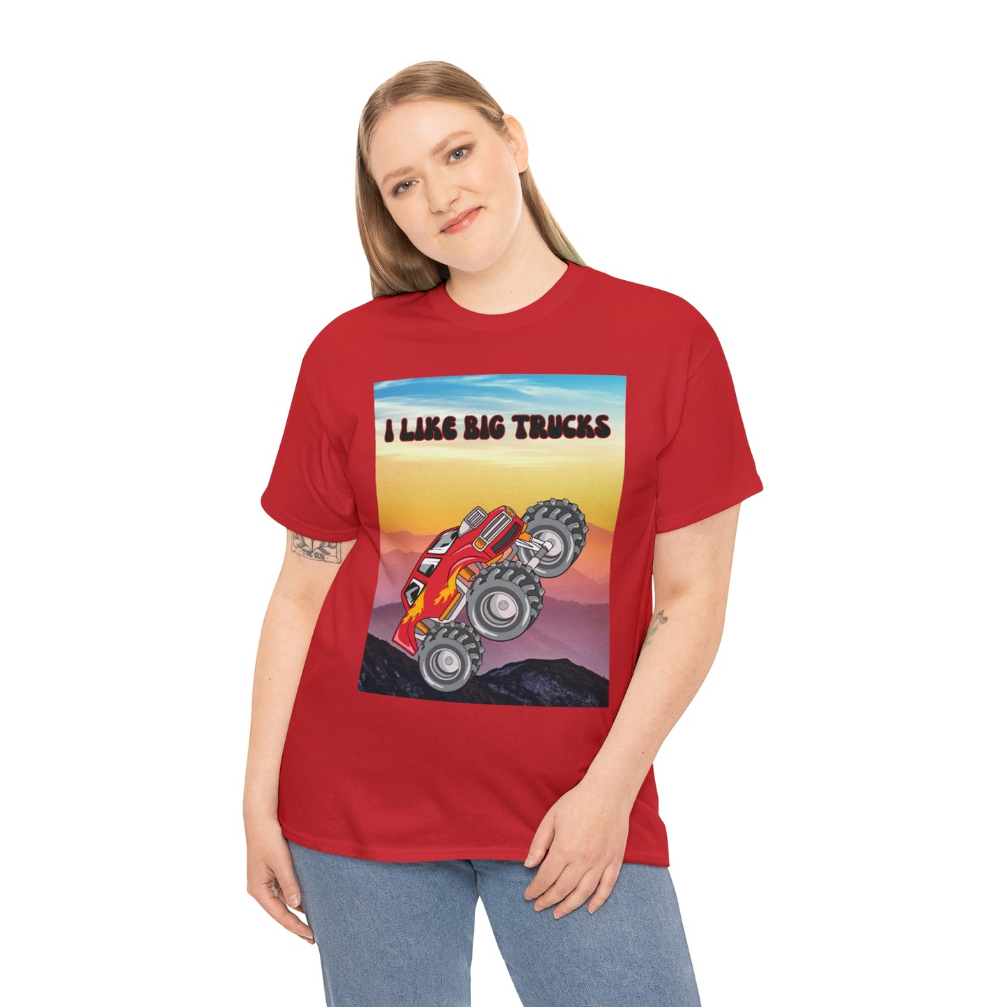 "I LIKE BIG TRUCKS" Unisex Heavy Cotton Tee