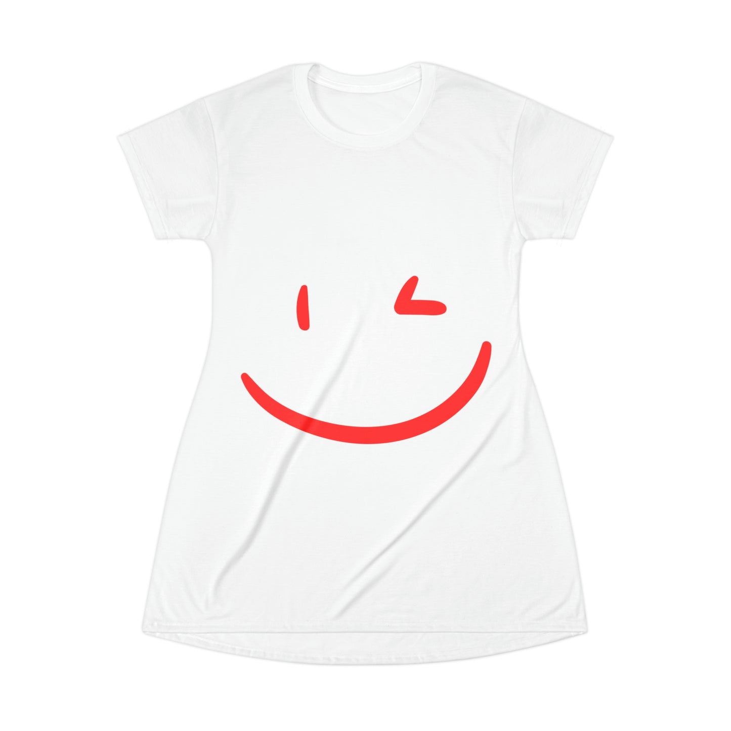 "WINKY FACE" T-Shirt Dress
