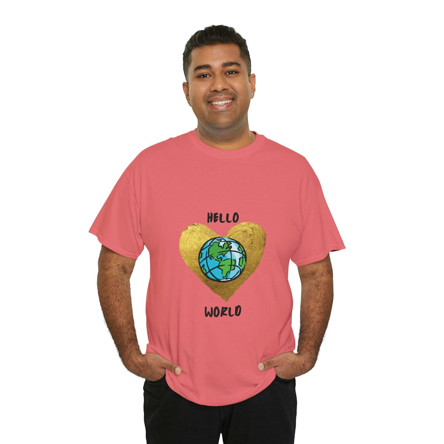 "Hello World" Unisex Heavy Cotton Tee